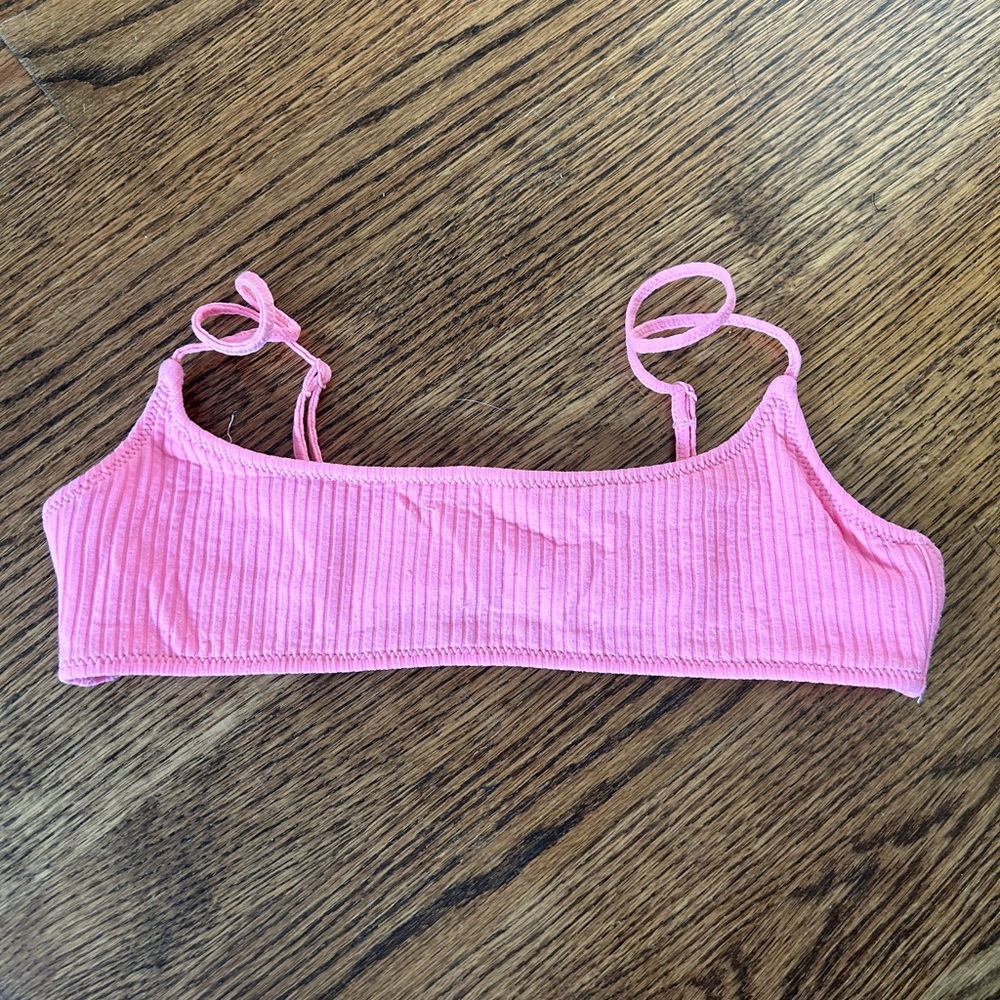 Triangl pink bikini top